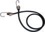 KEEPER 06185 Bungee Cord, 13/32 in Dia, 40 in L, Rubber, Black, Hook End