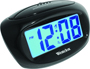 Westclox 70043X Alarm Clock; LCD Display; Black Case