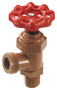 Celcon BDM-0500-T Boiler Drain, 1/2 in, MIP, Red Wheel Handle, Bronze