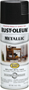 RUST-OLEUM STOPS RUST 7250830 Metallic Spray Paint, Metallic, Black Night,