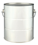 Valspar 60689 Empty Paint Can, 1 gal Capacity, Metal, Chrome