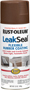 RUST-OLEUM LeakSeal 267976 Flexible Sealer Brown, Brown, 12 oz, Aerosol Can
