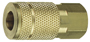 Tru-Flate 13-135 Coupler; 1/4 in; FNPT; Brass