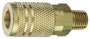 Tru-Flate 13-225 Coupler; 1/4 in; MNPT; Brass