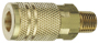 Tru-Flate 13-225 Coupler, 1/4 in, MNPT, Brass