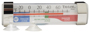 Taylor 5925N Fridge/Freezer Thermometer,-20 to 80 deg F, Analog Display,