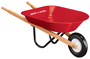 RADIO FLYER 40 Wheelbarrow, 30 lb Volume, Steel, 7 x 1-1/4 in Wheel