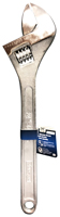 Vulcan JL15024 Adjustable Wrench, 24 in OAL, 2-7/16 in Jaw, Steel, Chrome,