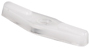 Make-2-Fit PL 7749 Double Wing Clip with Screw; Plastic; White