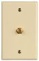 Zenith VW1001WJ1A Wallplate, 4-1/2 in L, 2-3/4 in W, Almond