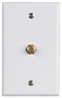 Zenith VW1001WJ1W Wallplate, 4-1/2 in L, 2-3/4 in W, White