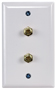 Zenith VW1001WJ2W Wallplate, 4-1/2 in L, 2-3/4 in W, White