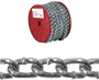 Campbell 0722527 Twist Link Coil Chain, #2/0, 70 ft L, 520 lb Working Load,