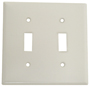 Eaton Wiring Devices 2139W-BOX Wallplate, 4-1/2 in L, 4-9/16 in W, 2 -Gang,