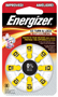 Energizer 10 Series AZ10DP-8 Non-Rechargeable Hearing Aid Battery, Zinc-Air,