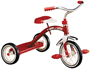 RADIO FLYER 34B Tricycle; 2 to 4 years; Steel Frame; 10 x 1-1/4 in Front