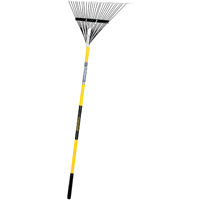 Vulcan 34560 Lawn/Leaf Rake, Steel Tine, 26-Tine, Fiberglass Handle, 54 in L