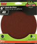 Gator 3013 Sanding Disc, 6 in Dia, 40 Grit, Extra Coarse, Aluminum Oxide