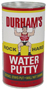 DURHAM'S Rock Hard 1 Water Putty, Cream, 1 lb Can