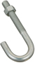 National Hardware 2195BC Series 232942 J-Bolt, 3/8 in Thread, 2-1/4 in L