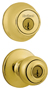 Kwikset 690P3CP6ALRCSK6 Knob Lockset, 3 Grade, Keyed Key, Polished Brass,
