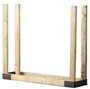 SHELTER SLRK Adjustable Log Rack Bracket Kit; 14 in W; Steel Base;