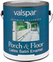 Valspar 027.0001533.007 Latex Porch and Floor Paint, Satin, Light Gray, 1