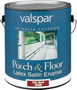 Valspar 027.0001589.007 Latex Porch and Floor Paint; Satin; Tile Red; 1 gal