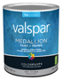 Valspar 027.0001402.005 Wall Paint; Flat; Flat Tint Base; 1 qt Can