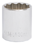 Vulcan MT6534184 Drive Socket, 30 mm Socket, 1/2 in Drive, 12-Point, Chrome