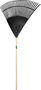 UnionTools 64169 Leaf Rake, Polypropylene Tine, 30-Tine, Hardwood Handle, 48