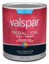 Valspar 027.0045501.005 Exterior House Paint; Flat; White; 1 qt