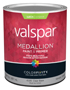 Valspar 027.0004105.005 Exterior House Paint; Satin; Clear; 1 qt