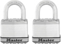 Master Lock Magnum Series M5XT Padlock, Keyed Alike Key, 3/8 in Dia Shackle,