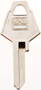 HY-KO 11010XL7 Key Blank, Brass, Nickel, For: XL Cabinet, House Locks and