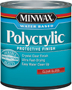 Minwax Polycrylic 255554444 Protective Finish Paint, Gloss, Liquid, Crystal