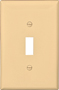 Eaton Wiring Devices PJ1V Wallplate, 4-7/8 in L, 3-1/8 in W, 1 -Gang,