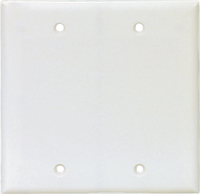 Eaton Cooper Wiring PJ23W Wallplate, 8 in L, 1/4 in W, 2 -Gang,