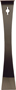 HYDE 45600 Pry Bar, 9-1/2 in L, Ground Tip, HCS, 2 in W