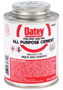 Oatey 30821 Solvent Cement, 8 oz Can, Liquid, Milky Clear