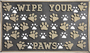 Simple Spaces 08ABSHE-55 Door Mat; Paw Imprint Surface Pattern; 30 in L; 18