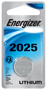 Energizer ECR2025BP Coin Cell Battery; 3 V Battery; 170 mAh; CR2025 Battery;