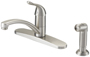 Boston Harbor 67534-1004 Kitchen Faucet, 1.8 gpm, 1-Faucet Handle, 4-Faucet