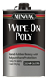 Minwax 40900000 Wipe-On Poly Paint, Gloss, Liquid, Clear, 1 pt, Can