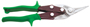 Crescent Wiss M2R Aviation Snip, Molybdenum Steel Blade, Green Handle, 9-3/4