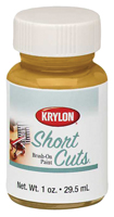 Krylon KSCB001 Brush-On Paint, High-Gloss, Gold Leaf, 1 oz, Bottle