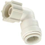 WATTS 3520-0813/P-472 Swivel Pipe Elbow, 3/8 x 3/4 in, Plastic, Off-White,