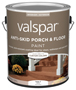 Valspar 024.0082032.007 Porch and Floor Paint, Base 2, 1 gal