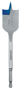 IRWIN 88820 Spade Drill Bit, Flat Flute, Hex Shank, 1/4 in Dia Shank