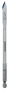 IRWIN 88805 Spade Drill Bit, Flat Flute, Hex Shank, 1/4 in Dia Shank